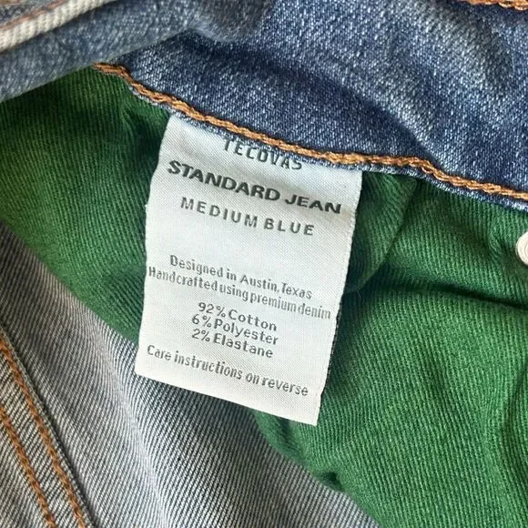 Tecovas Men's Standard Jeans, Straight Leg, Medium Blue Wash 34 x 30 - Picture 6 of 9